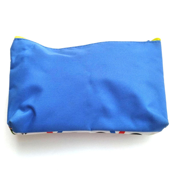 Tiny Graphic Print RETRO Cosmetic Case Small Makeup Bag EUC IPSY 7 x 4 x 2 - Picture 4 of 7